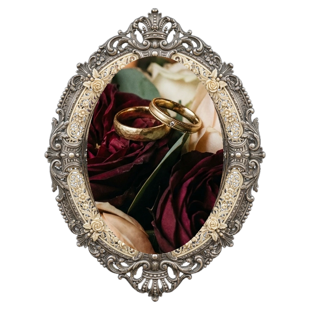 Wedding Rings on Roses